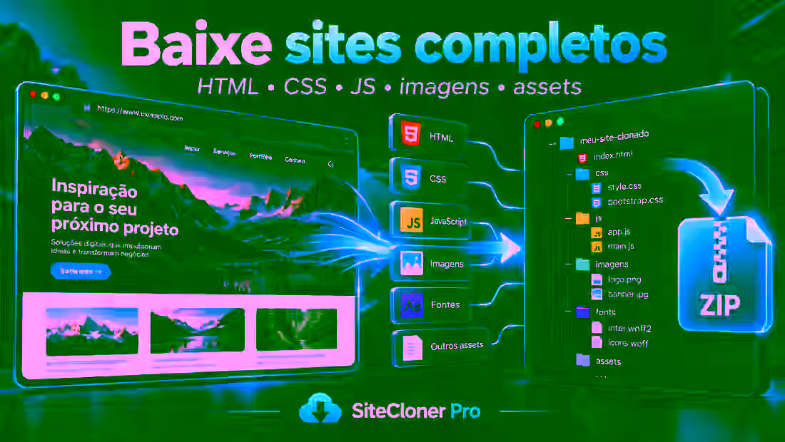 Como baixar um site completo: HTML, CSS, JavaScript e imagens